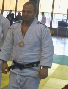 Andrei Ivancea al podi. Fotografia: Club Judo Karate la Llagosta. 