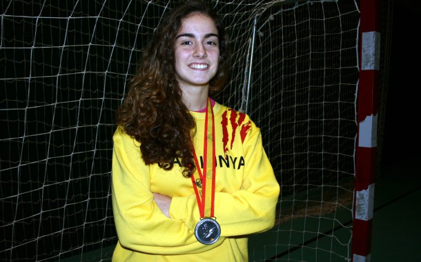 Marina Millán, satisfeta amb la medalla de plata al Campionat d'Espanya