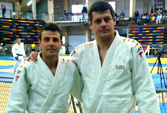 Sergi Pons i Juan Carlos Cerrudo, sisens en el Campionat d'Espanya de katas