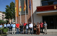 Hissada de la senyera i Homenatge a Catalunya en la Diada a la Llagosta