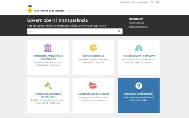 Més de 5.500 visites en el primer any de funcionament del Portal de transparència