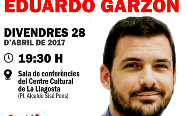 EUiA porta a la Llagosta Eduardo Garzón per presentar el llibre Desmontando los mitos económicos de la derecha