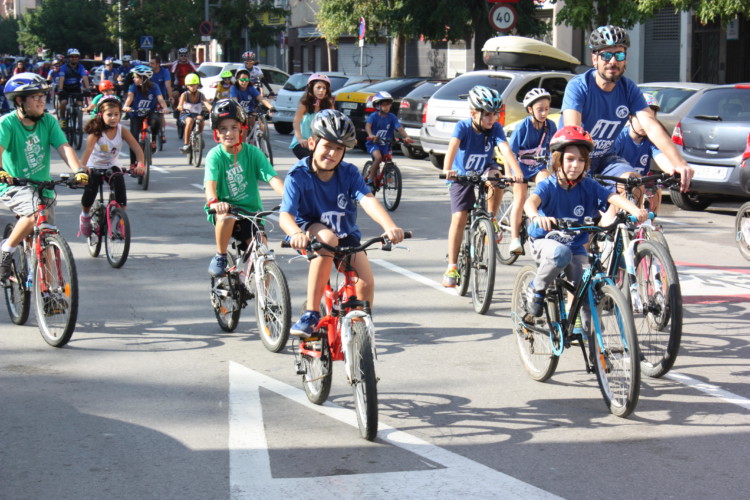 Prop de 150 persones participen a la Diada de la Bicicleta