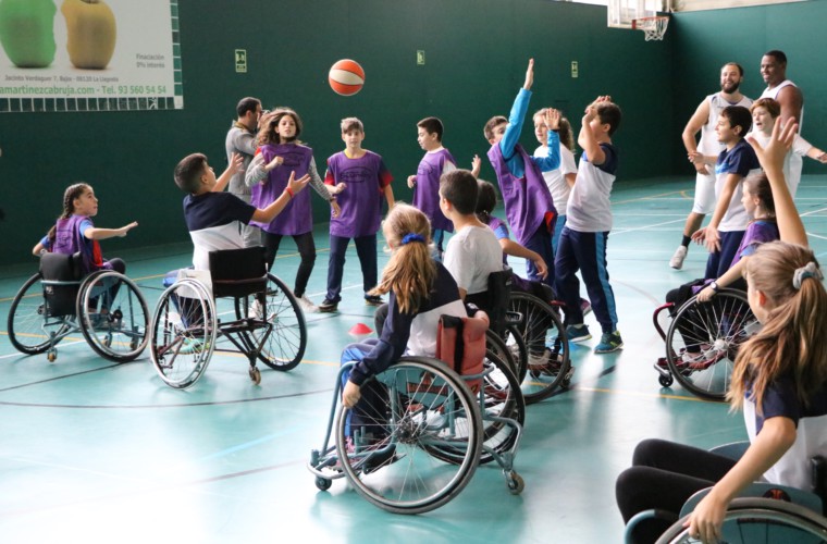 Avui s'ha realitzat una nova jornada d'inclusió esportiva per a alumnes de l'Escola Gilpe