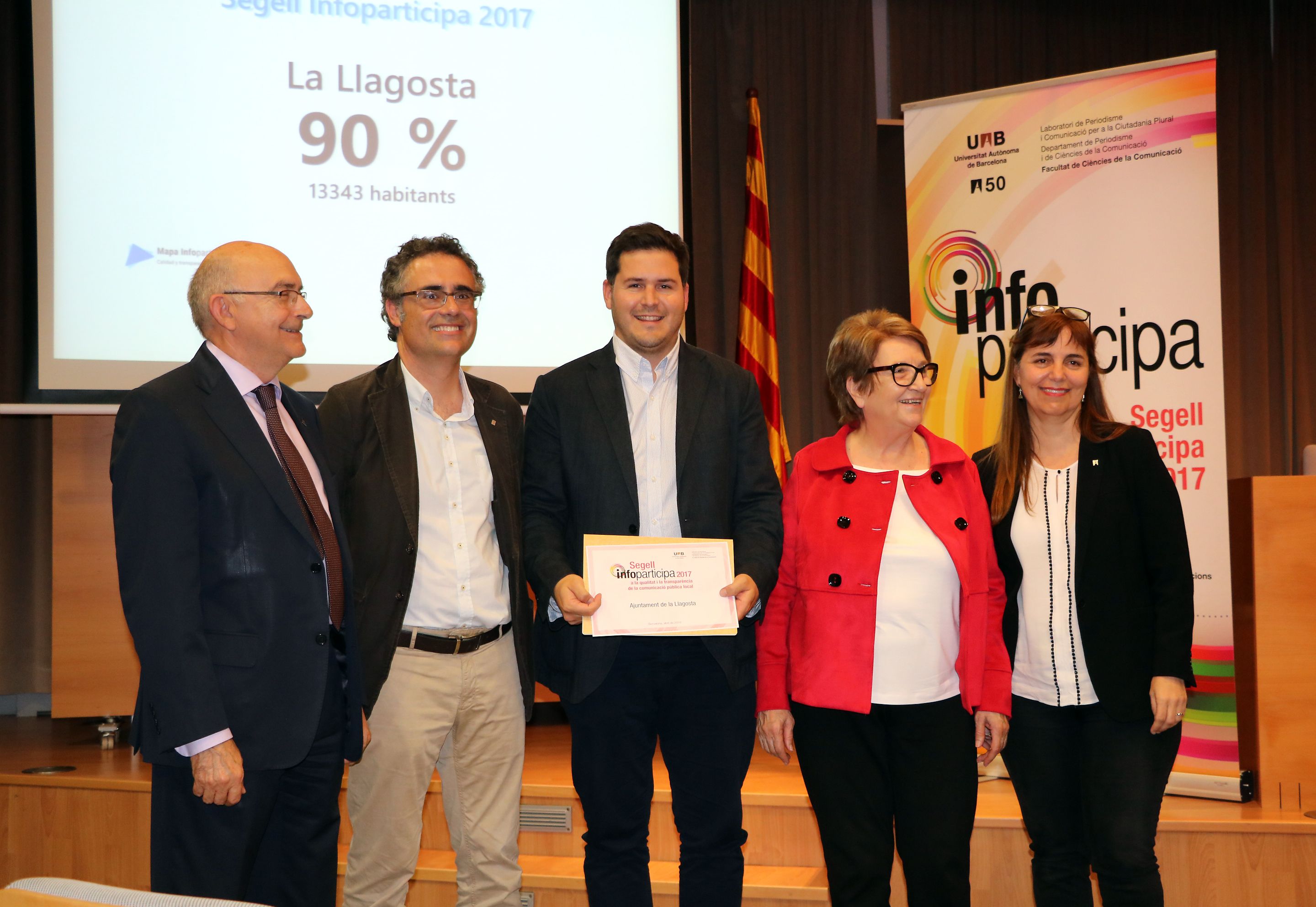 L'Ajuntament de la Llagosta obté el Segell Infoparticipa per la qualitat i transparència del seu web