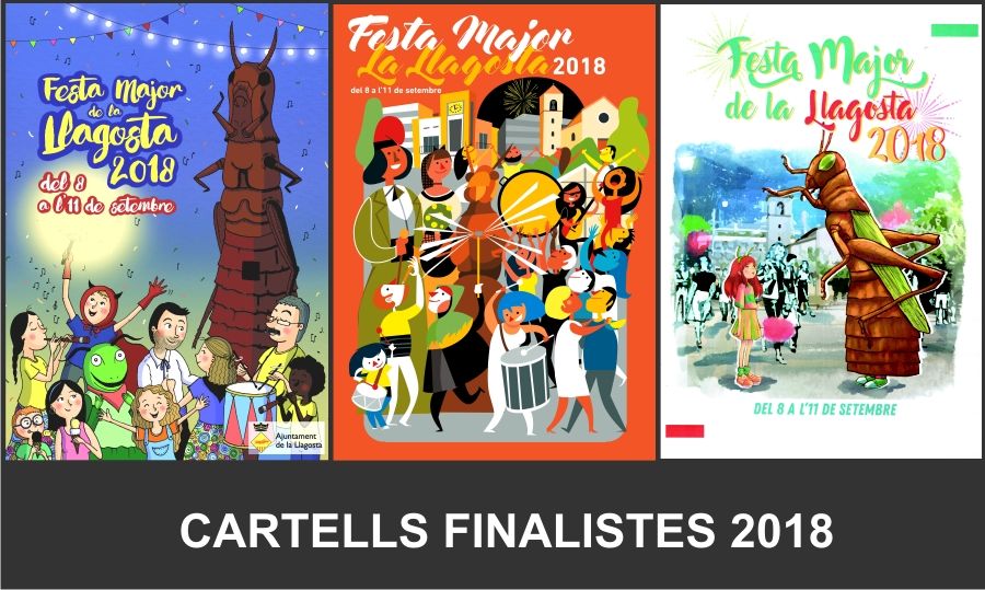 El jurat del Concurs de cartells de la Festa Major 2018 ha escollit les tres obres finalistes