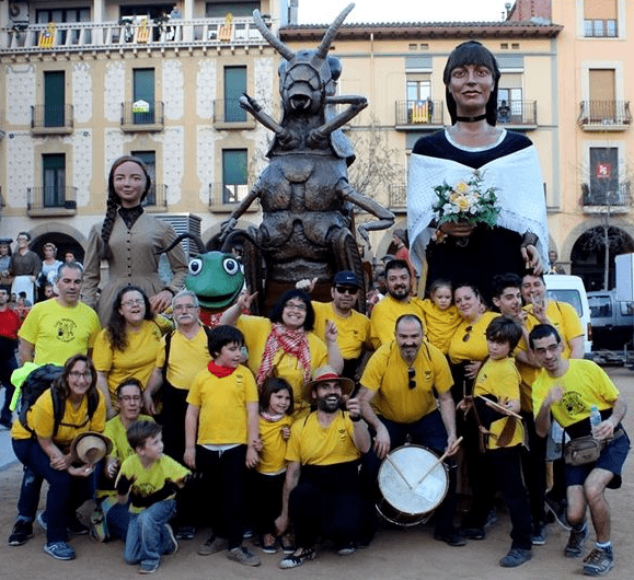 Els gegants tancaran la temporada visitant Sant Andreu de Llavaneres