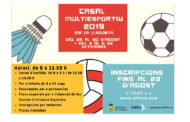 L’Ajuntament organitza el Casal Multiesportiu d’Estiu de 2019
