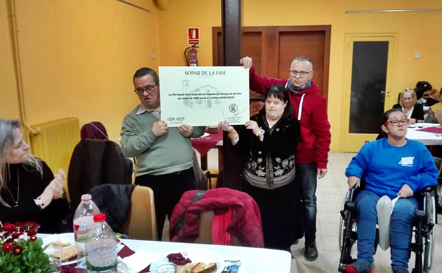 El Sopar Solidari de la Parròquia recapta 1.000 euros per a Aspayfacos